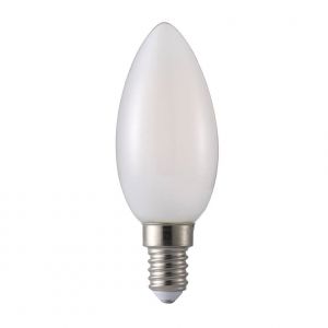 LED pære 230V/E14 4,8W Kerte Frostet glass Mignon Filament Dimbar
