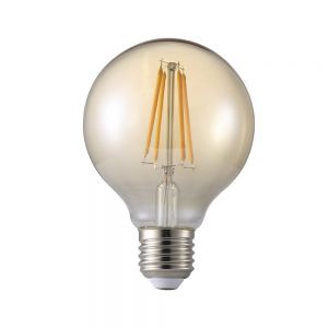 LED pære 230V/E27 2,8W Gylden Globe Filament Ø:8