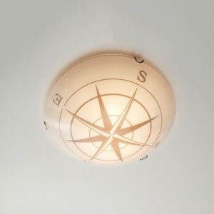 Kompass Taklampe Opal 2 x E27/60W Ø:40