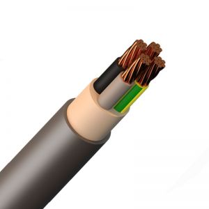 PFXP kabel 500V CU 4G6,0mm2 FR Ø 15,0mm Hvit -met