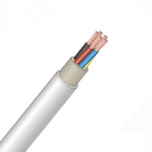 PFXP kabel 500V CU 5G2,5mm2 FR Ø 13,0mm Hvit-met